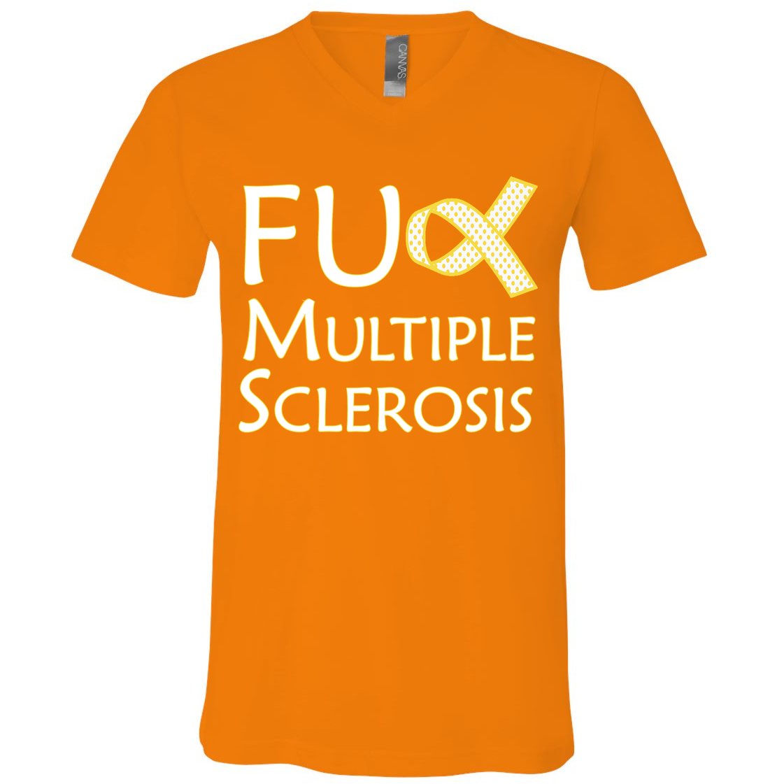 F Multiple Sclerosis V-Neck T-Shirt