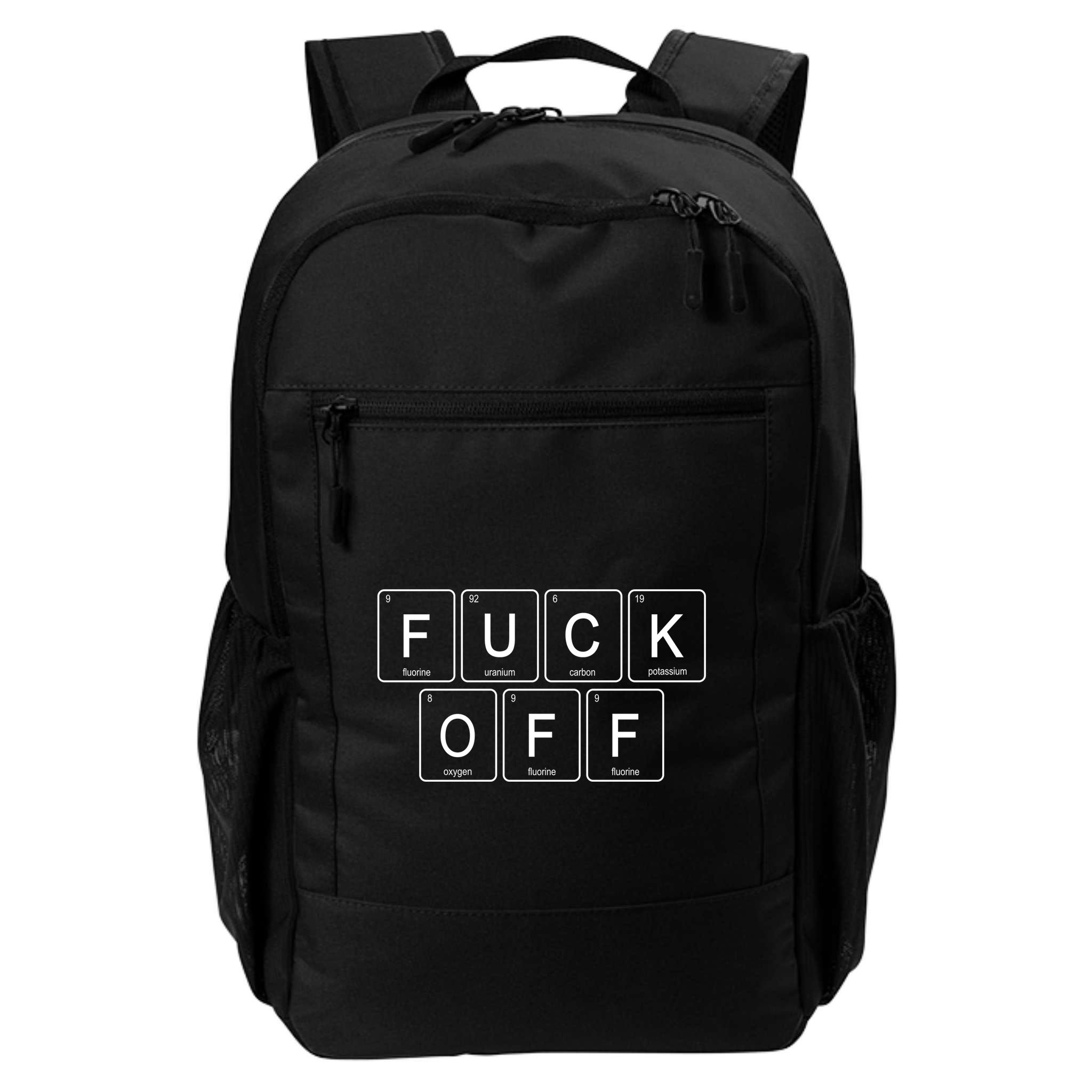 F Off Periodic Table Backpack