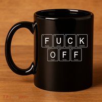 F Off Periodic Table 11oz C Handle Ceramic Mug