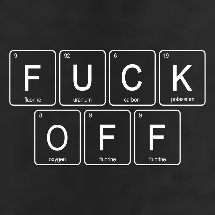 F Off Periodic Table Hat