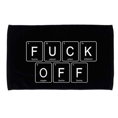 F Off Periodic Table Microfiber Hand Towel