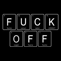 F Off Periodic Table Cropped Pullover Crew