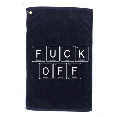F Off Periodic Table Golf Towel