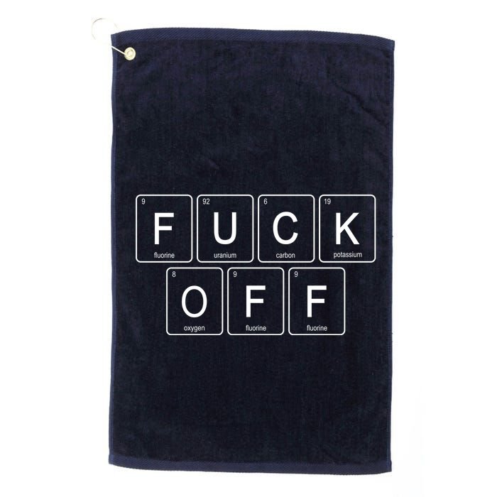F Off Periodic Table Golf Towel