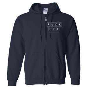 F Off Periodic Table Full Zip Hoodie