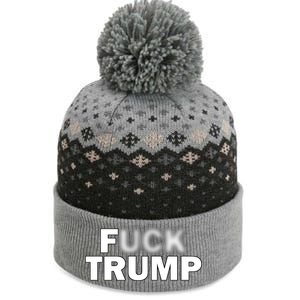 F Trump Blurry Logo The Baniff Cuffed Pom Beanie