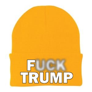 F Trump Blurry Logo Knit Cap Winter Beanie