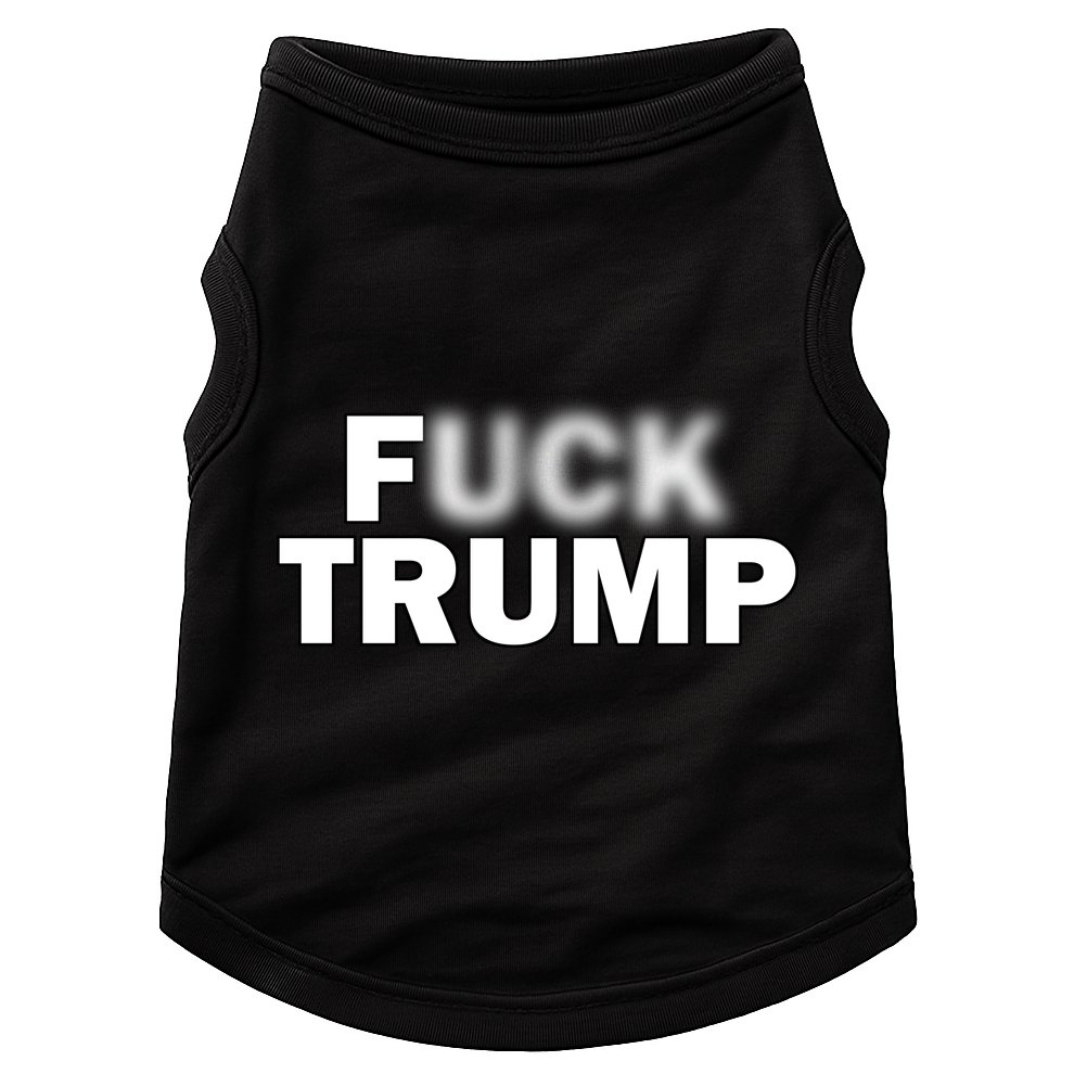 F Trump Blurry Logo Doggie Tank