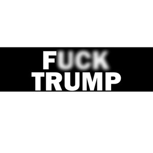 F Trump Blurry Logo Bumper Sticker