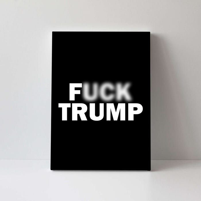 F Trump Blurry Logo Canvas