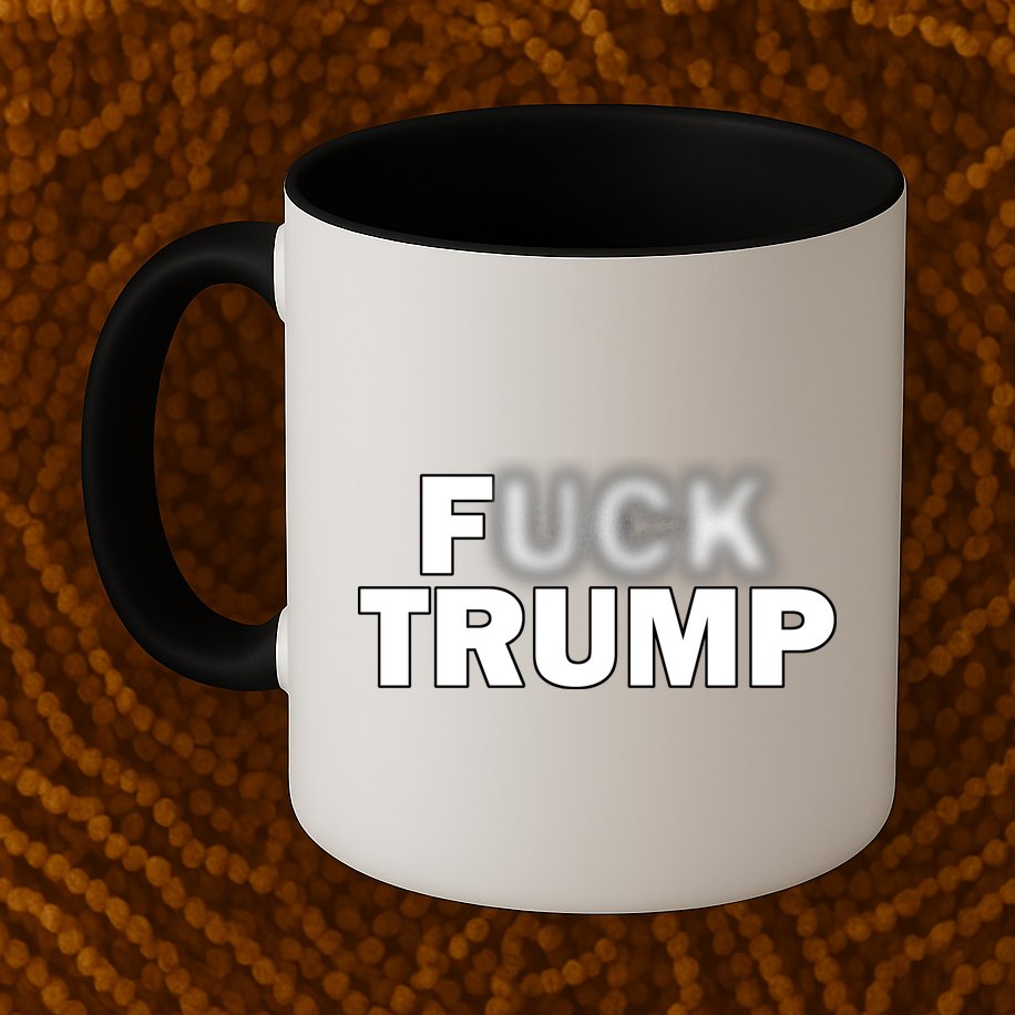 F Trump Blurry Logo Mug