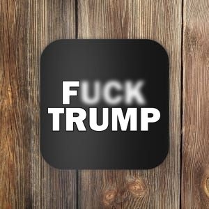 F Trump Blurry Logo Coaster