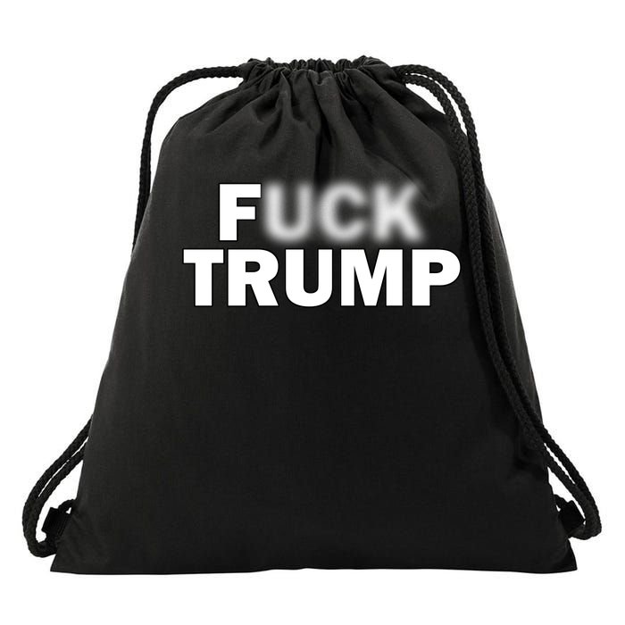 F Trump Blurry Logo Drawstring Bag