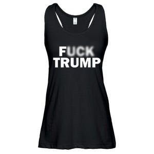 F Trump Blurry Logo Ladies Essential Flowy Tank