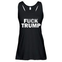 F Trump Blurry Logo Ladies Essential Flowy Tank