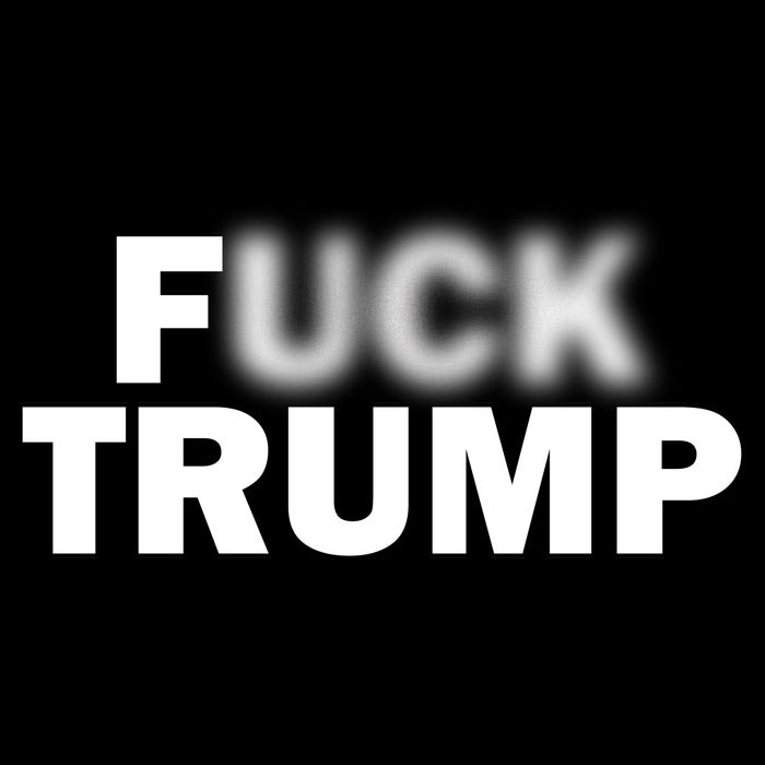 F Trump Blurry Logo Flatbill Hat