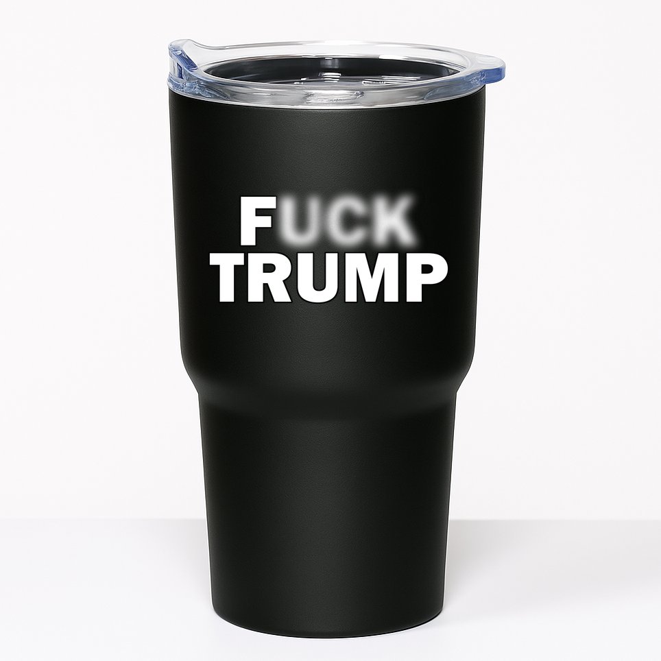 F Trump Blurry Logo Tumbler