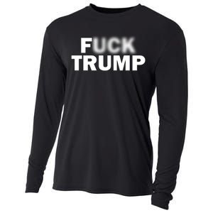 F Trump Blurry Logo Cooling Performance Long Sleeve Crew