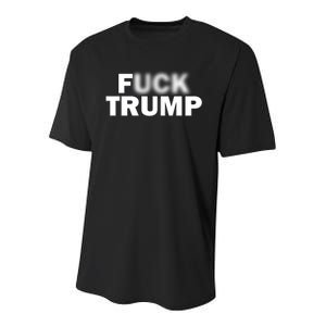 F Trump Blurry Logo Youth Performance Sprint T-Shirt