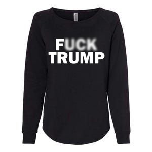 F Trump Blurry Logo Womens California Wash Sweatshirt