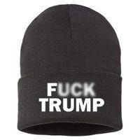 F Trump Blurry Logo Sustainable Knit Beanie