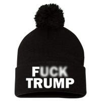 F Trump Blurry Logo Pom Pom 12in Knit Beanie