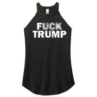 F Trump Blurry Logo Women's Perfect Tri Rocker Tank