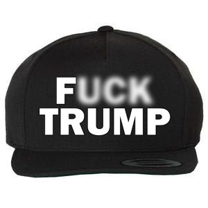 F Trump Blurry Logo Wool Snapback Cap