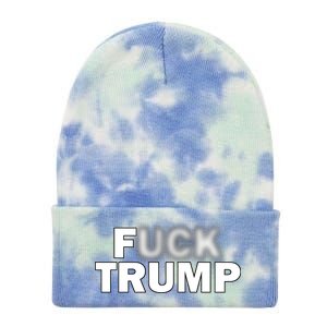 F Trump Blurry Logo Tie Dye 12in Knit Beanie