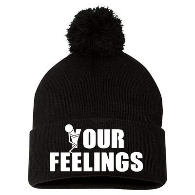 F Your Feelings Pom Pom 12in Knit Beanie