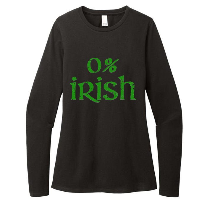 Funny 0 Irish For Saint Patrick's Day Womens CVC Long Sleeve Shirt