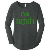 Funny 0 Irish For Saint Patrick's Day Women's Perfect Tri Tunic Long Sleeve Shirt