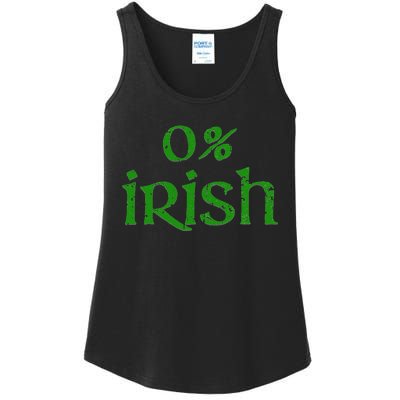 Funny 0 Irish For Saint Patrick's Day Ladies Essential Tank