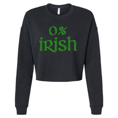 Funny 0 Irish For Saint Patrick's Day Cropped Pullover Crew