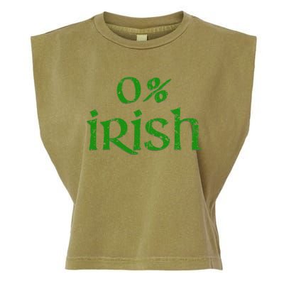 Funny 0 Irish For Saint Patrick's Day Garment-Dyed Women's Muscle Tee