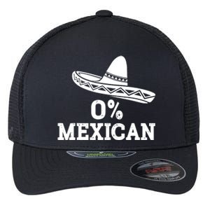 Funny 0 Mexican With Sombrero For Cinco De Mayo Costume Flexfit Unipanel Trucker Cap