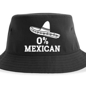 Funny 0 Mexican With Sombrero For Cinco De Mayo Costume Sustainable Bucket Hat