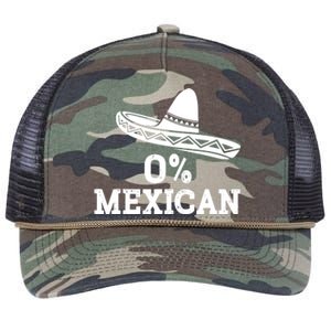 Funny 0 Mexican With Sombrero For Cinco De Mayo Costume Retro Rope Trucker Hat Cap