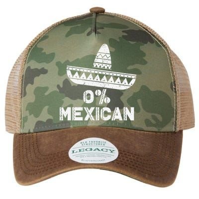 Funny 0 Mexican With Sombrero For Cinco De Mayo Legacy Tie Dye Trucker Hat