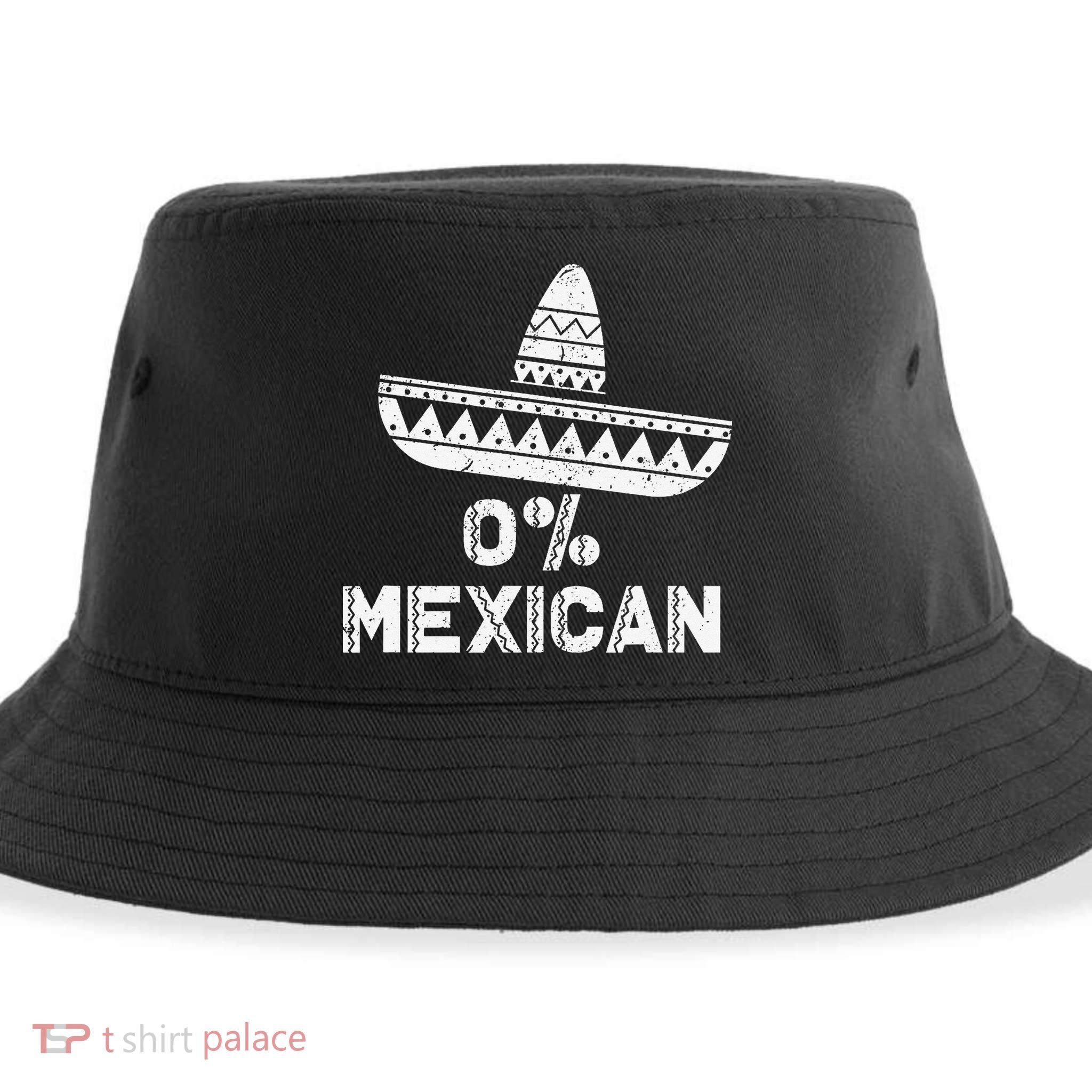 Funny 0 Mexican With Sombrero For Cinco De Mayo Sustainable Bucket Hat