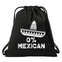 Funny 0 Mexican With Sombrero For Cinco De Mayo Drawstring Bag
