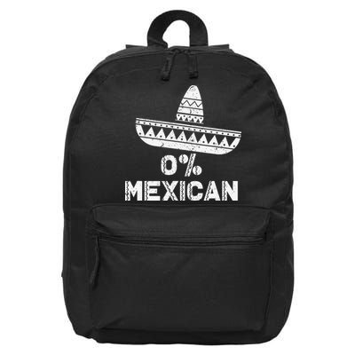 Funny 0 Mexican With Sombrero For Cinco De Mayo 16 in Basic Backpack
