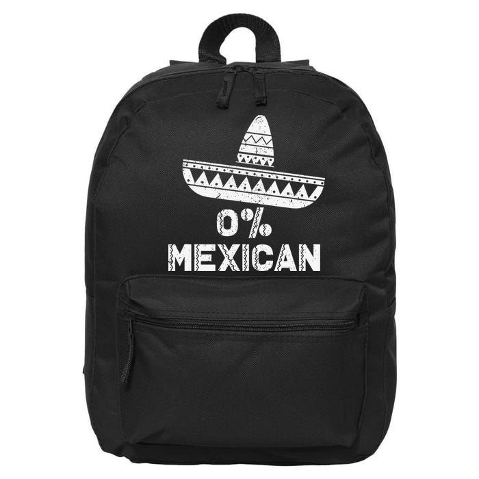 Funny 0 Mexican With Sombrero For Cinco De Mayo 16 in Basic Backpack