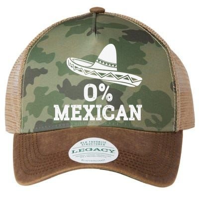 Funny 0 Mexican With Sombrero For Cinco De Mayo Legacy Tie Dye Trucker Hat