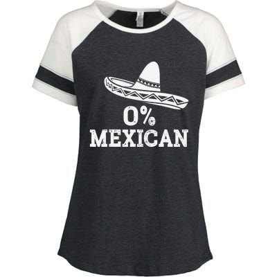 Funny 0 Mexican With Sombrero For Cinco De Mayo Costume Enza Ladies Jersey Colorblock Tee