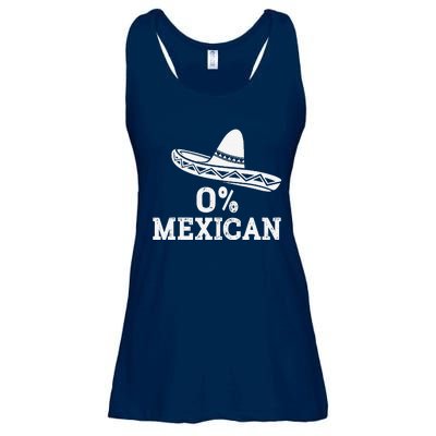 Funny 0 Mexican With Sombrero For Cinco De Mayo Costume Ladies Essential Flowy Tank