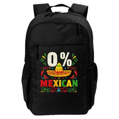 Funny 0 Percent Mexican Fiesta Mexico Party Cinco De Mayo Backpack
