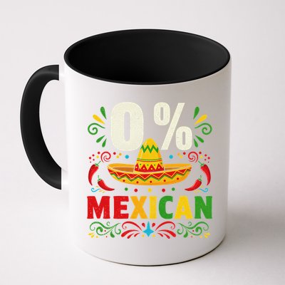 Funny 0 Percent Mexican Fiesta Mexico Party Cinco De Mayo Mug