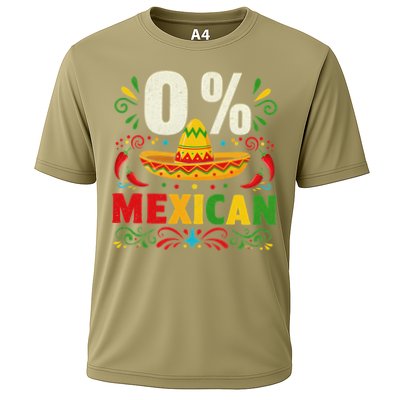 Funny 0 Percent Mexican Fiesta Mexico Party Cinco De Mayo Cooling Performance Crew T-Shirt