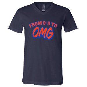 From 0.5 To Omg New York V-Neck T-Shirt